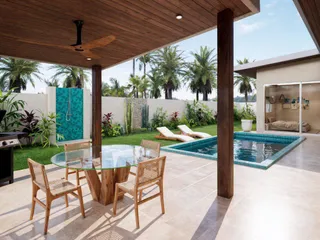 Kiwi Villas на пляже Маенам