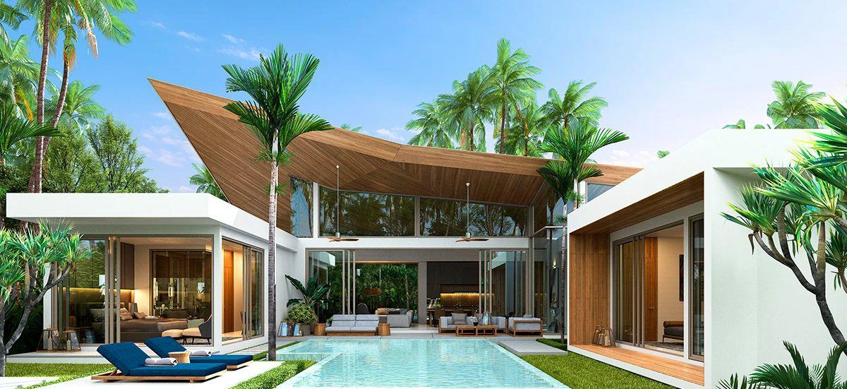 Новый жилой комплекс вилл с бассейнами и общим фитнес-центром на Пхукете, Таиланд