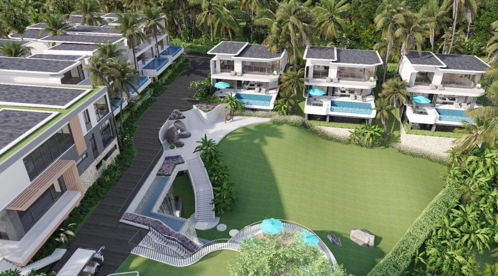 Виллы с частными бассейнами, большими террасами и лаунж-зонами, Чавенг Ной, Самуи, Таиланд