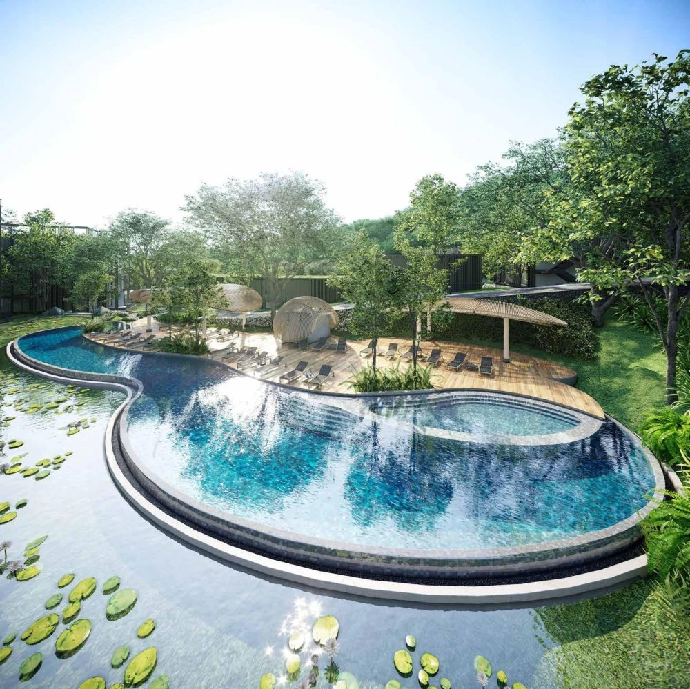 Новые апартаменты в эксклюзивном жилом комплексе с хорошей инфраструктурой и обслуживанием рядом с пляжем Камала, Пхукет, Таиланд