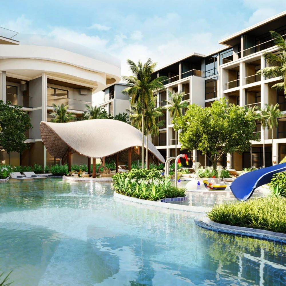 Крупный курортный кондоминиум для инвестиций на первой береговой линии пляжа Найтон, Пхукет, Таиланд