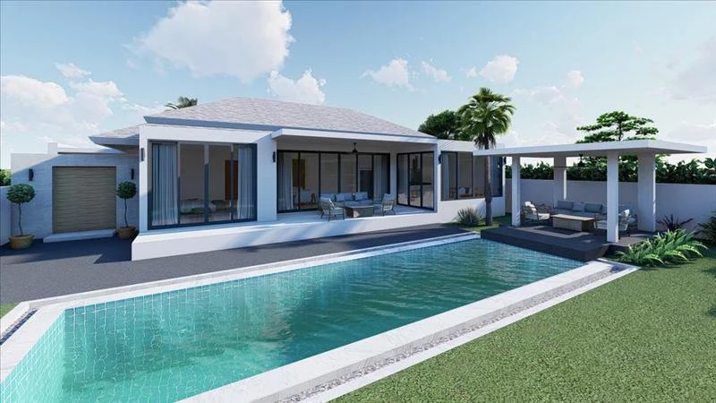 Одноэтажная вилла с бассейном и садом, Самуи, Таиланд