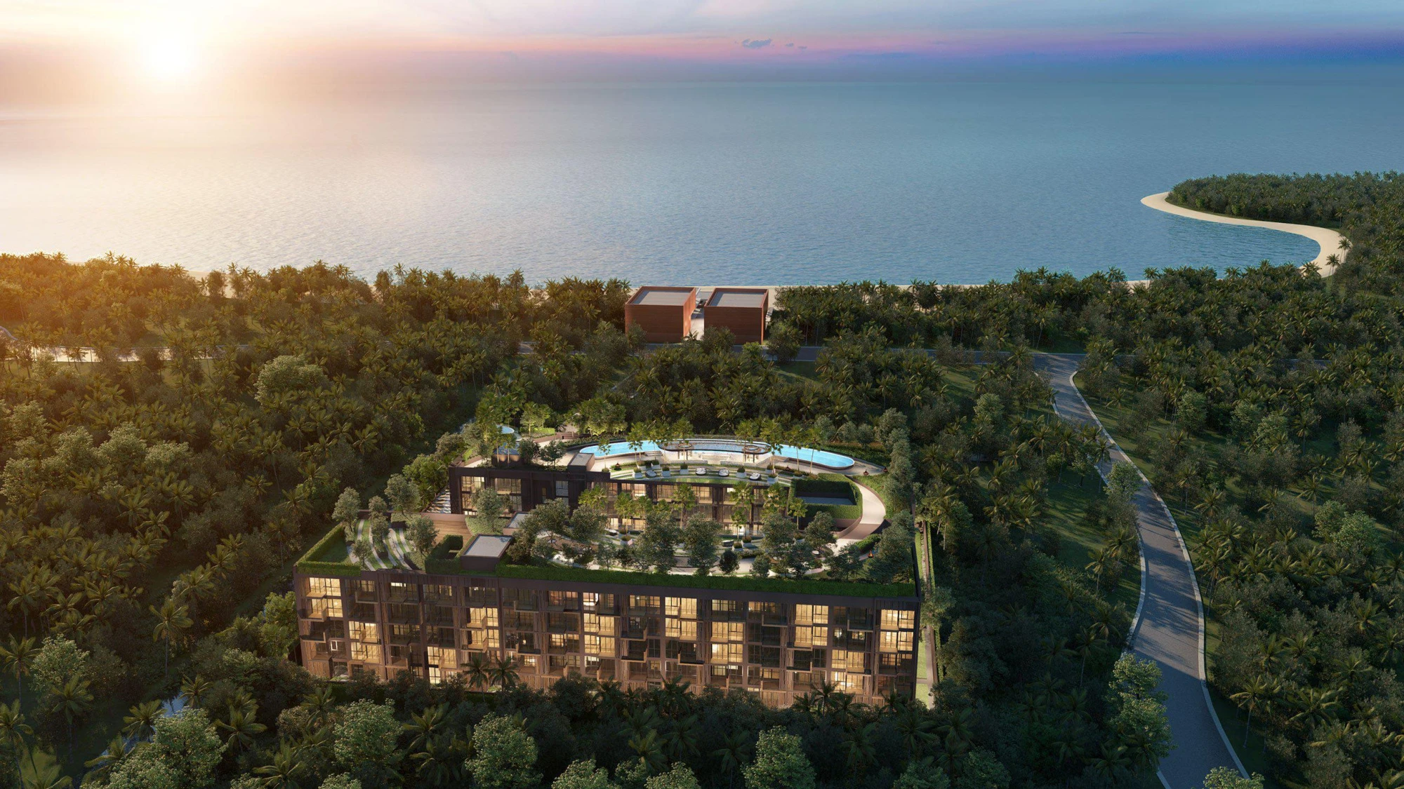 Жилой комплекс с четырьмя бассейнами, террасой на крыше, тренажерным залом, 100 метров до пляжа Камала, Пхукет, Таиланд