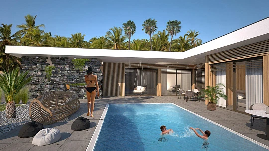 Новый комплекс вилл с бассейнами в живописном районе, рядом с пляжем, Самуи, Таиланд